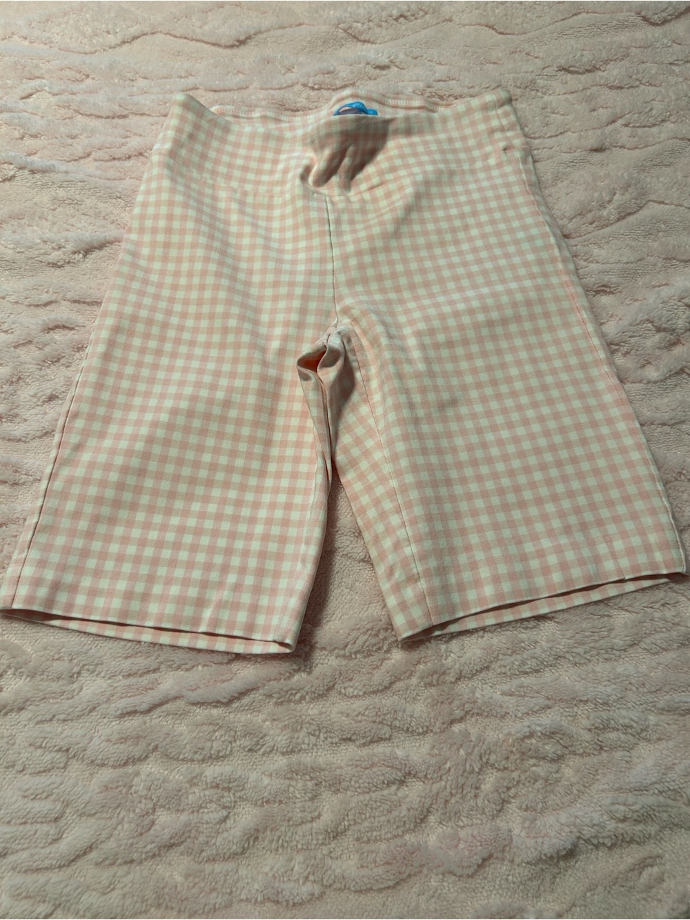 Womens J McLaughlin Pink Gingham Knit Shorts